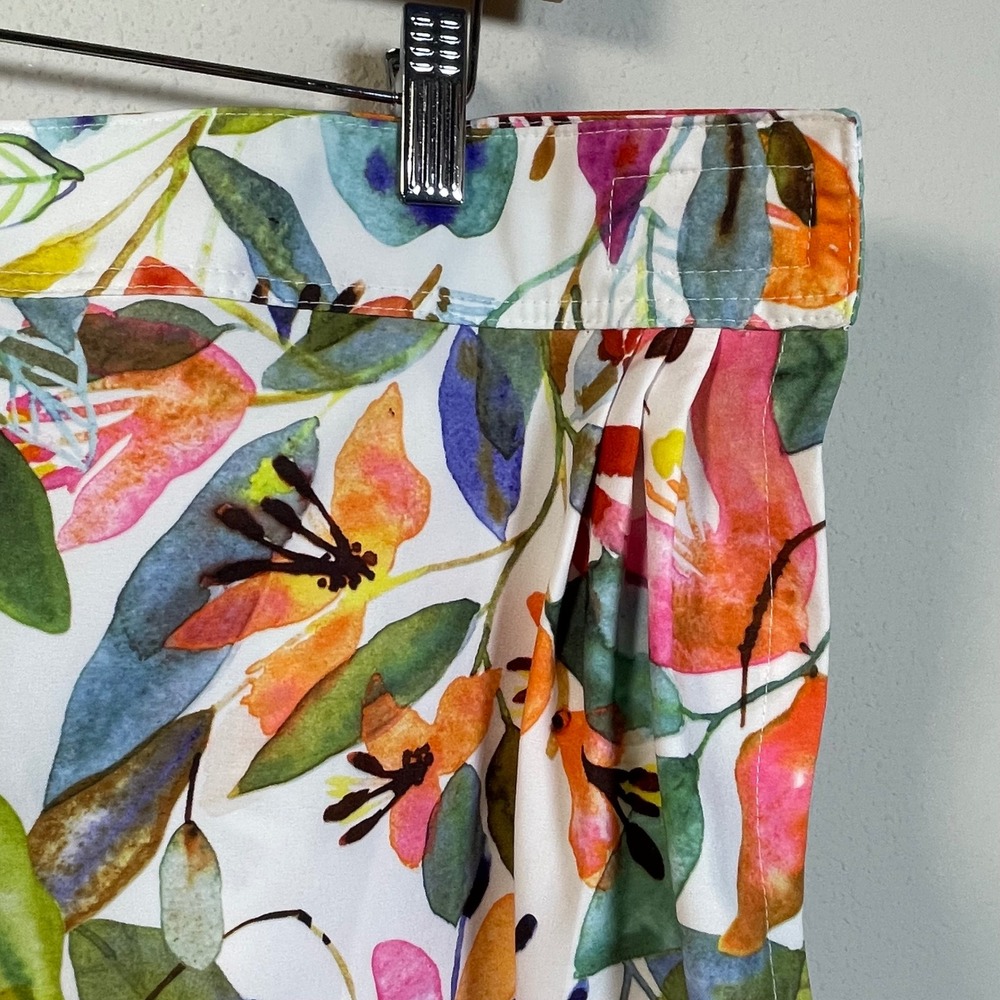 RipSkirt Hawaii Floral Wrap Skirt Women XL Multicolor Watercolor Quick Dry Beach - Picture 3 of 9